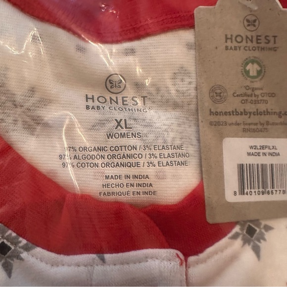 Honest Baby Clothing Jumbo Fair Isle Matching Family Holiday Pajamas Women’s XL - Picture 6 of 6